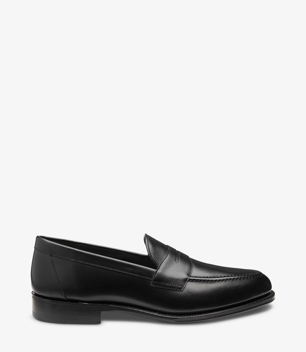 LOAKE Hornbeam Loafer - Black Calf Leather