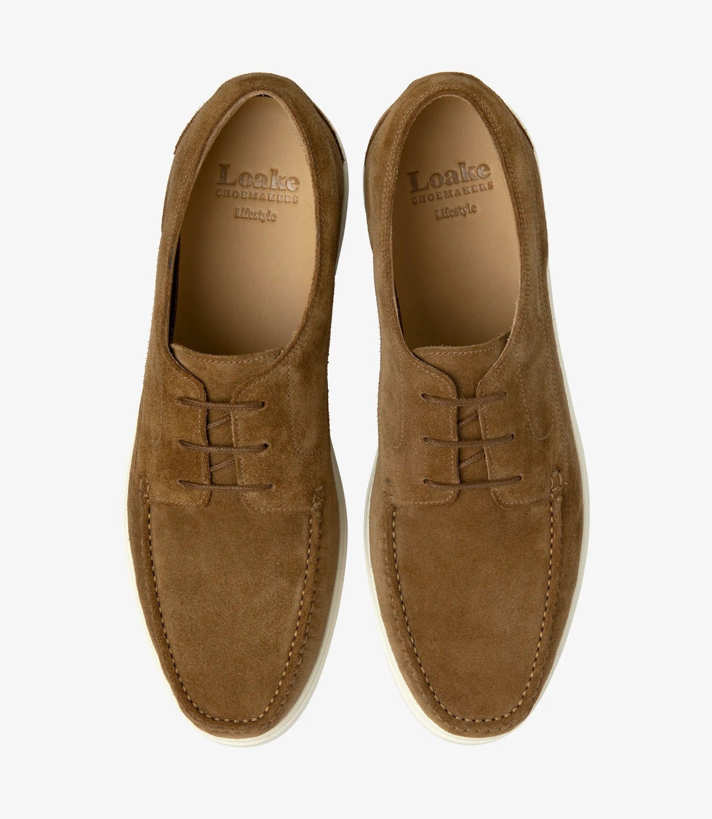 LOAKE Sardinia Loafer Shoe - Chestnut Suede