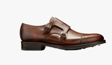 Barker Tunstall Buckle-Monk Shoe - Ebony Calf