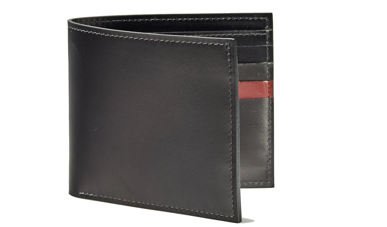 Barker Plain Bifold Wallets - Black Calf