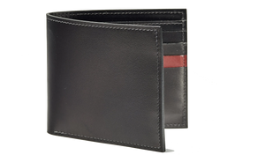 Barker Plain Bifold Wallets - Black Calf