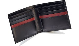 Barker Plain Bifold Wallets - Black Calf