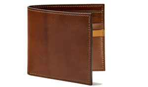 Barker Plain Bifold Wallets - Dark Walnut