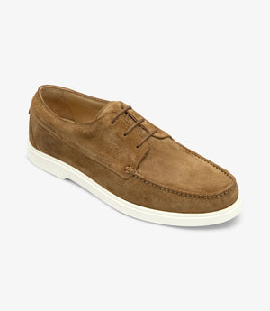 LOAKE Sardinia Loafer Shoe - Chestnut Suede