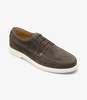LOAKE Sardinia Loafer Shoe - Anthracite Suede