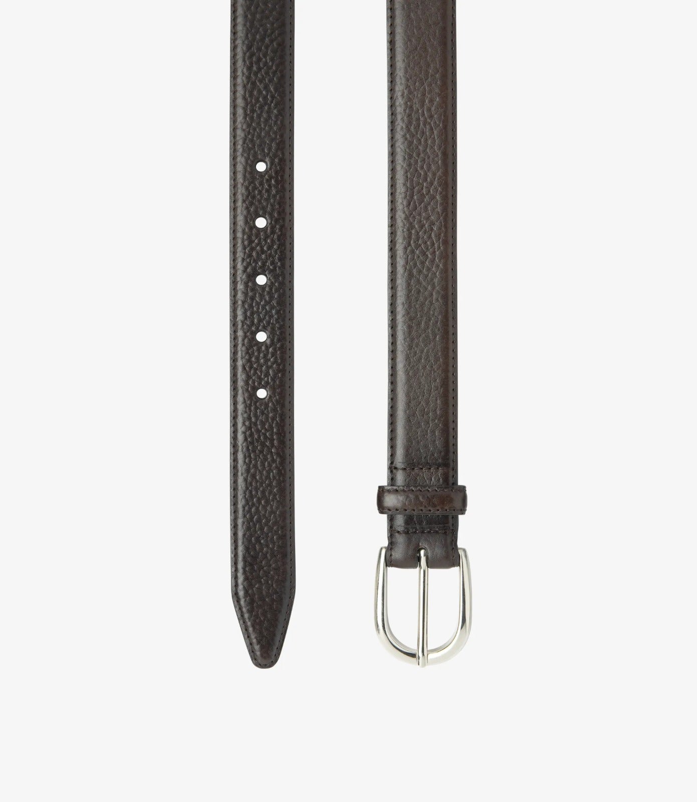 Loake Harry Leather Belt - Black Leather