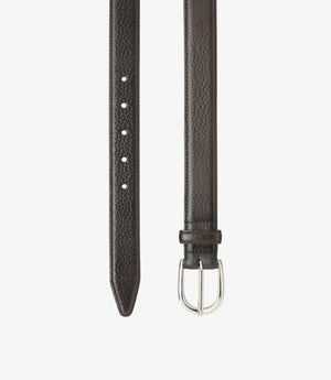 Loake Harry Leather Belt - Black Leather