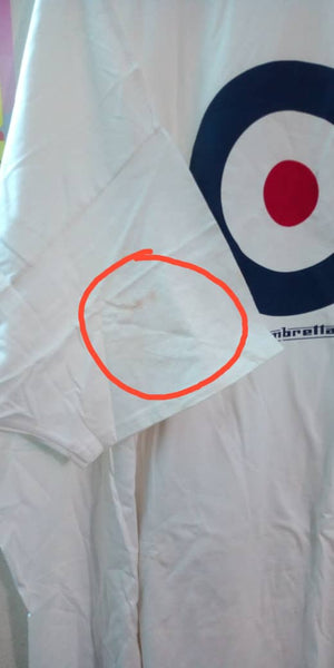 Lambretta Mens T Shirt Target Design - White