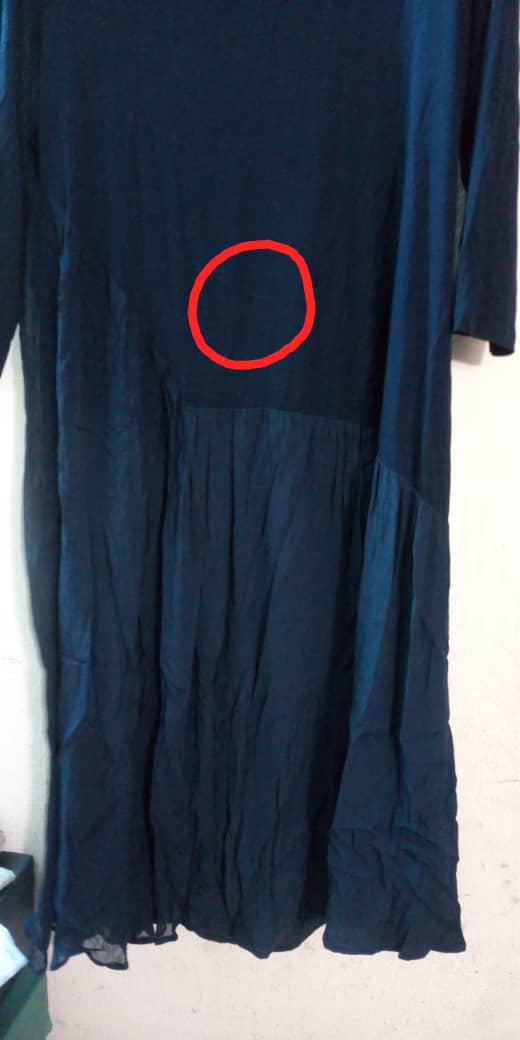 Ladies Long Sleeved Lace Detailed Blue Dress - Unbranded - Ninostyle