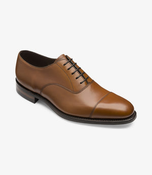LOAKE Aldwych calf oxford shoe - Brown - Angle View