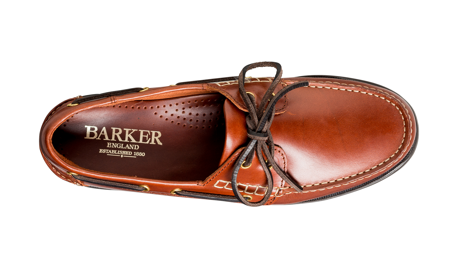 Barker Wallis Moccasin Shoe -  Brown Calf