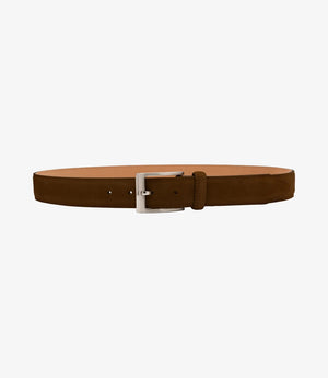 Loake William Leather Belt - Brown Suede