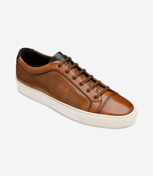 LOAKE  Dash - Leather Sneakers -  Chestnut