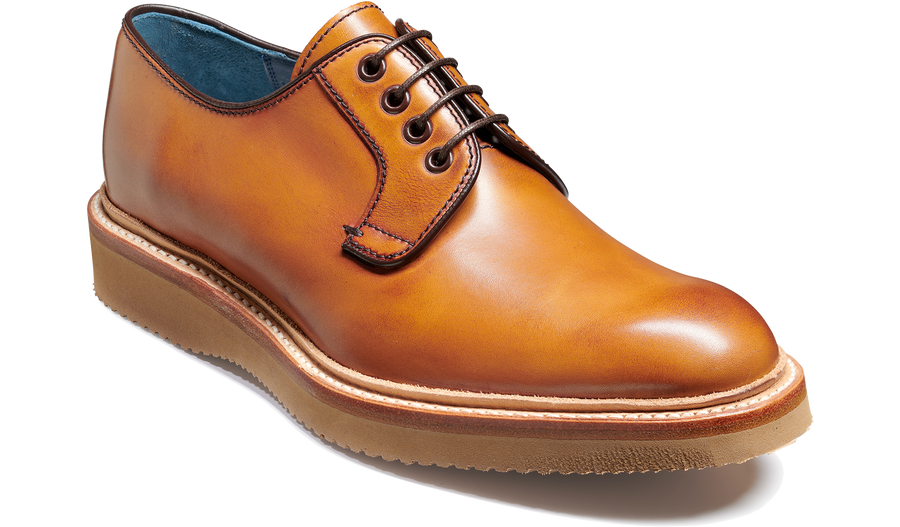 Barker Dean Derby Shoe  - Rosewood Hand Painted