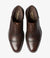 LOAKE - FLEET Premium Calf Semi Brogue Oxford Shoe - Dark Brown - Top View