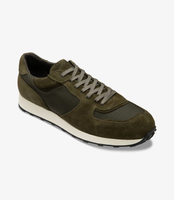 LOAKE Foster - Suede Sneakers - Green Suede