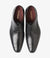 LOAKE Hannibal Derby Brogue shoe - Black Calf - Front View