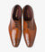 LOAKE Hannibal Derby Brogue shoe - Chestnut Calf - Front View