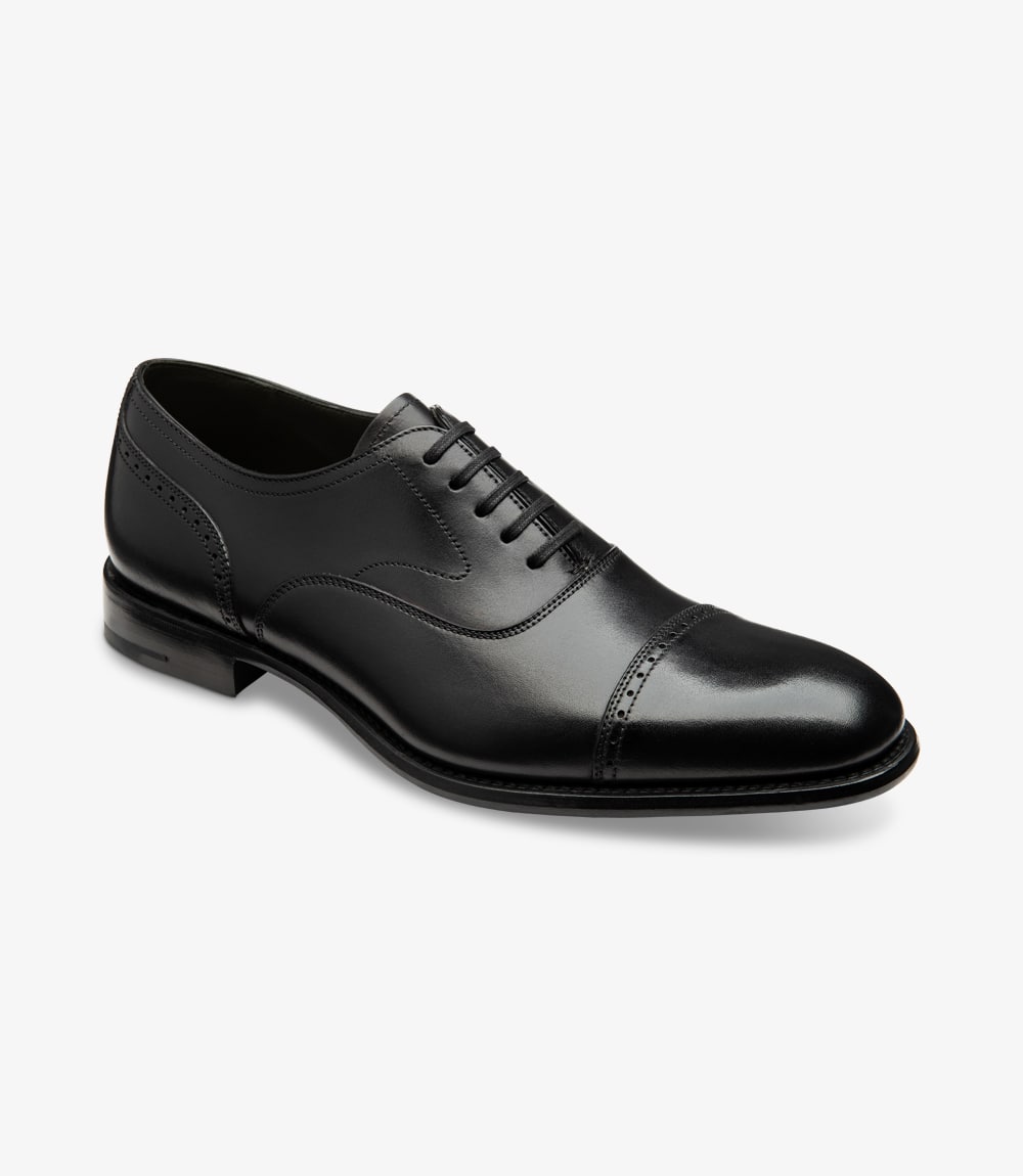 LOAKE Hughes Calf Oxford Shoe - Black