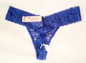 Sexy Lace Thong - Blue