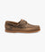 LOAKE Lymington -  Lace up boat shoe- Brown Waxy Leather