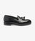 LOAKE - Russell Tasselled Loafers Calf Shoe - Black - Side View