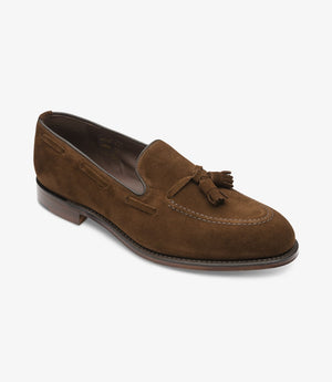 LOAKE - Russell Tasselled Loafers Suede Shoe - Polo - Angle View