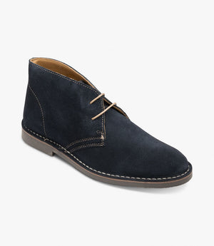 LOAKE Sahara Desert Boot - Navy Suede