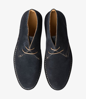 LOAKE Sahara Desert Boot - Navy Suede