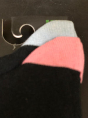 Chapini 2in1 Men's Multi-Coloured Cotton Socks- Black/Pink Mix