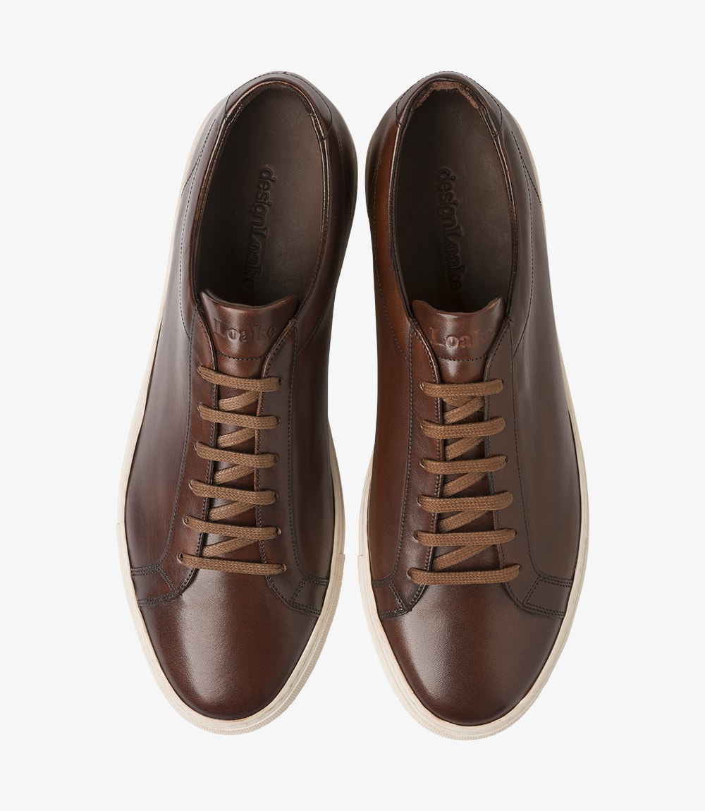 LOAKE Sprint Leather Sneakers - Dark Brown