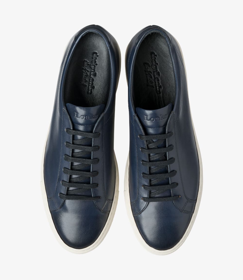 LOAKE Sprint Leather Sneakers - Navy