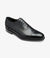 LOAKE Strand- Premium Semi Brogue shoes - BLACK - Angle View