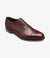 LOAKE Strand- Premium Semi Brogue shoes - BURGUNDY - Angle View