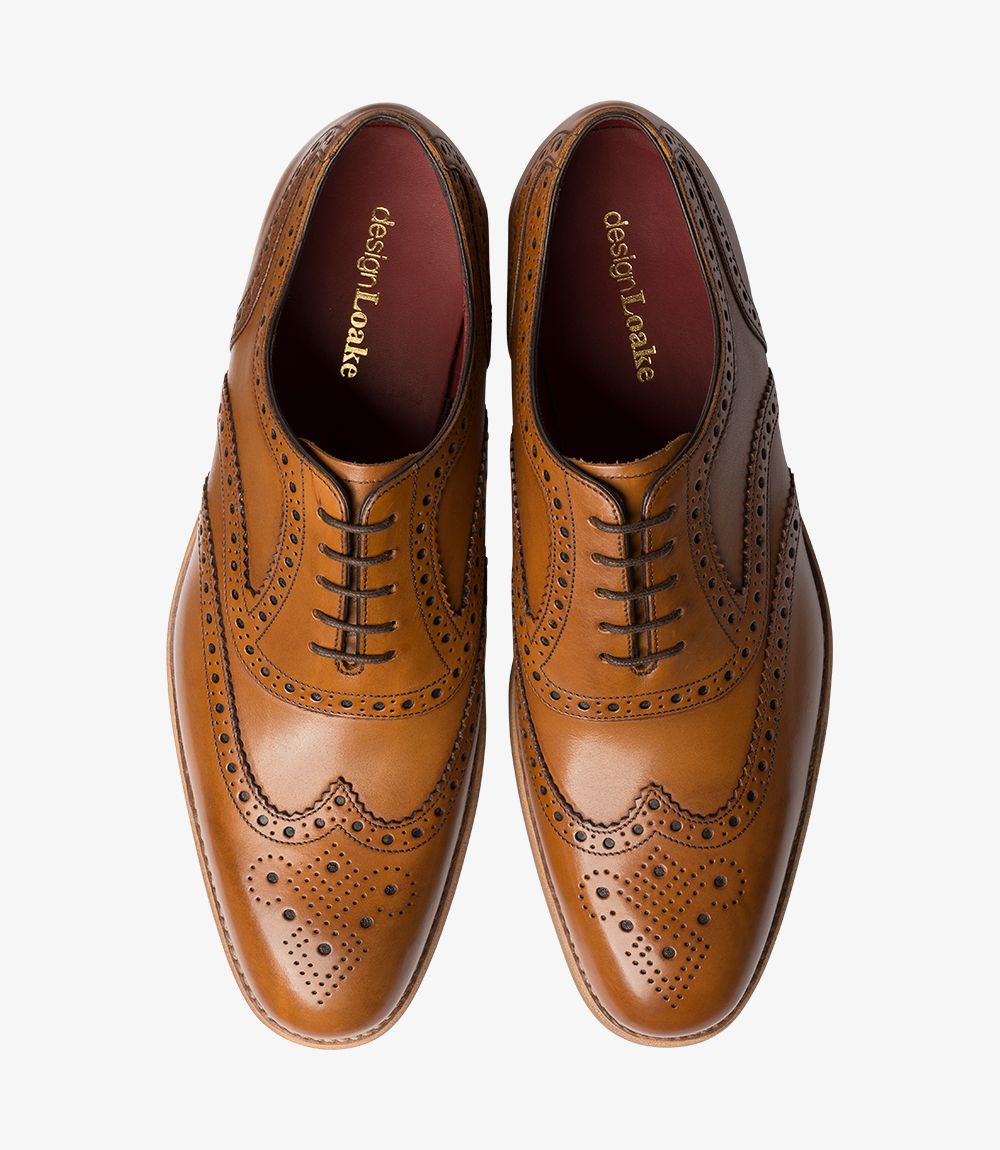 LOAKE KERRIDGE Stylish Oxford Brogue - Tan