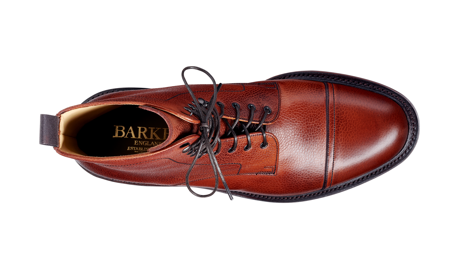 Barker Donegal Top-Cap Calf Leather Boot - Antique Rosewood Calf