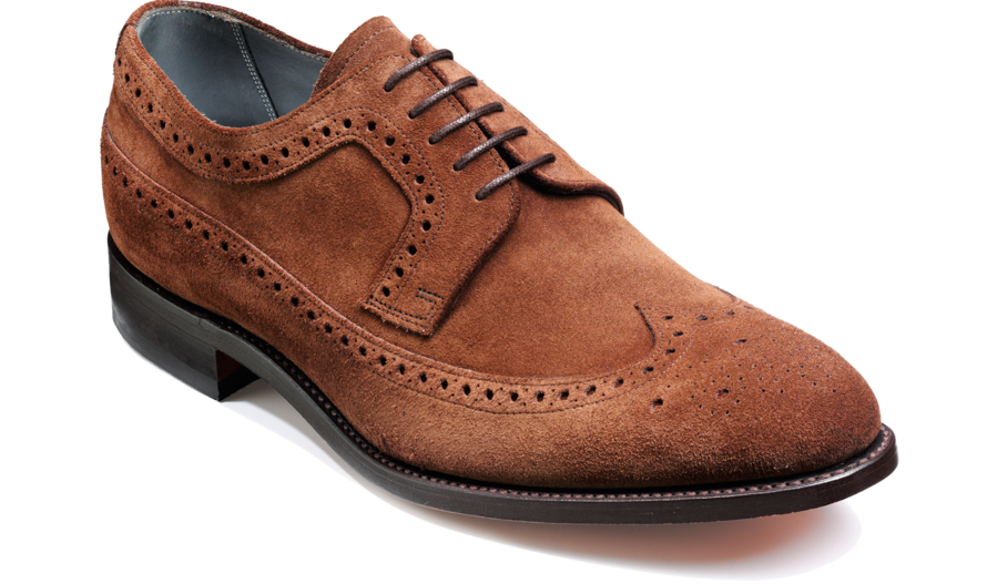 Barker Woodbridge Lace-up Brogue - Castagnia Suede