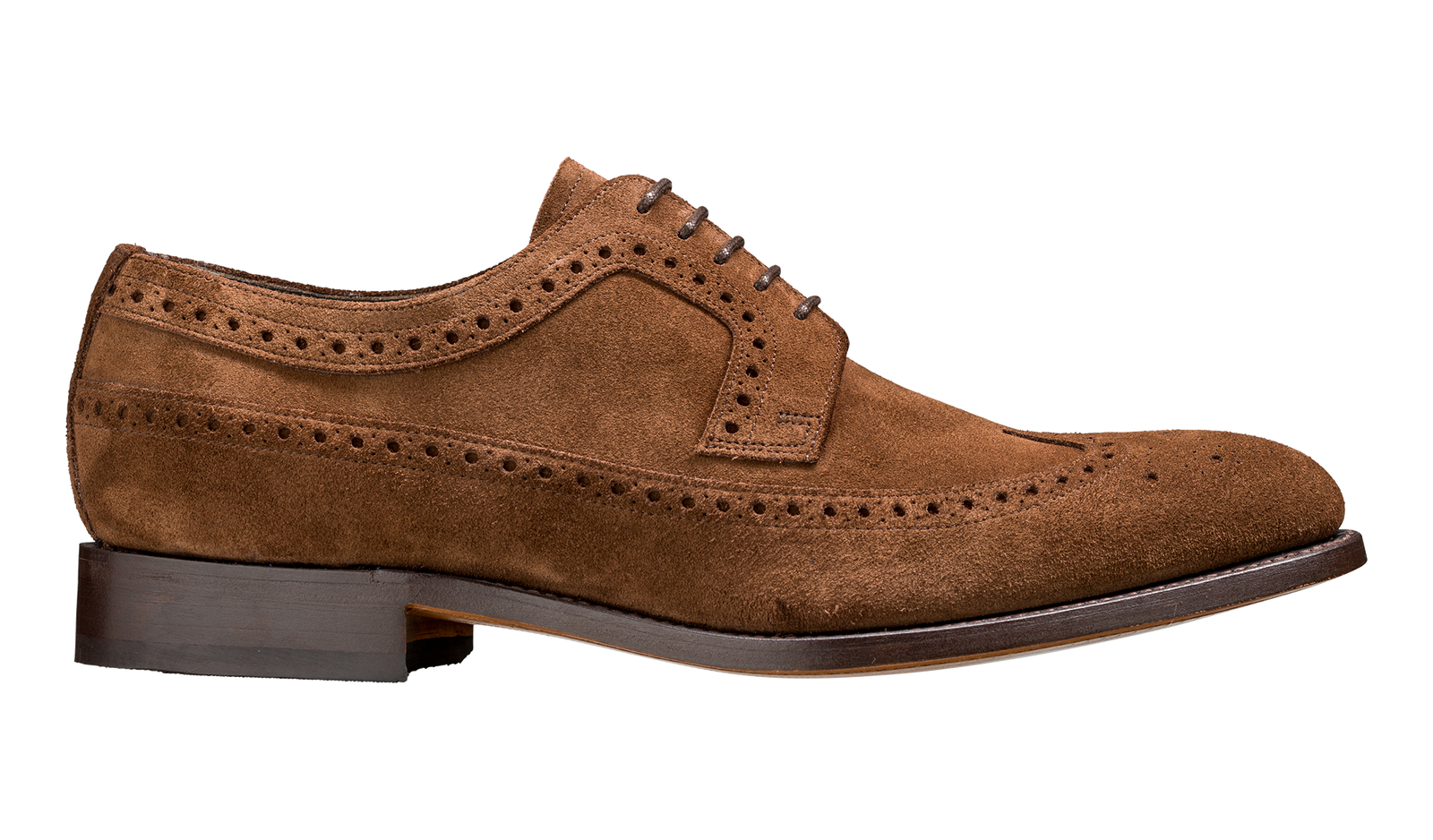 Barker Woodbridge Lace-up Brogue - Castagnia Suede