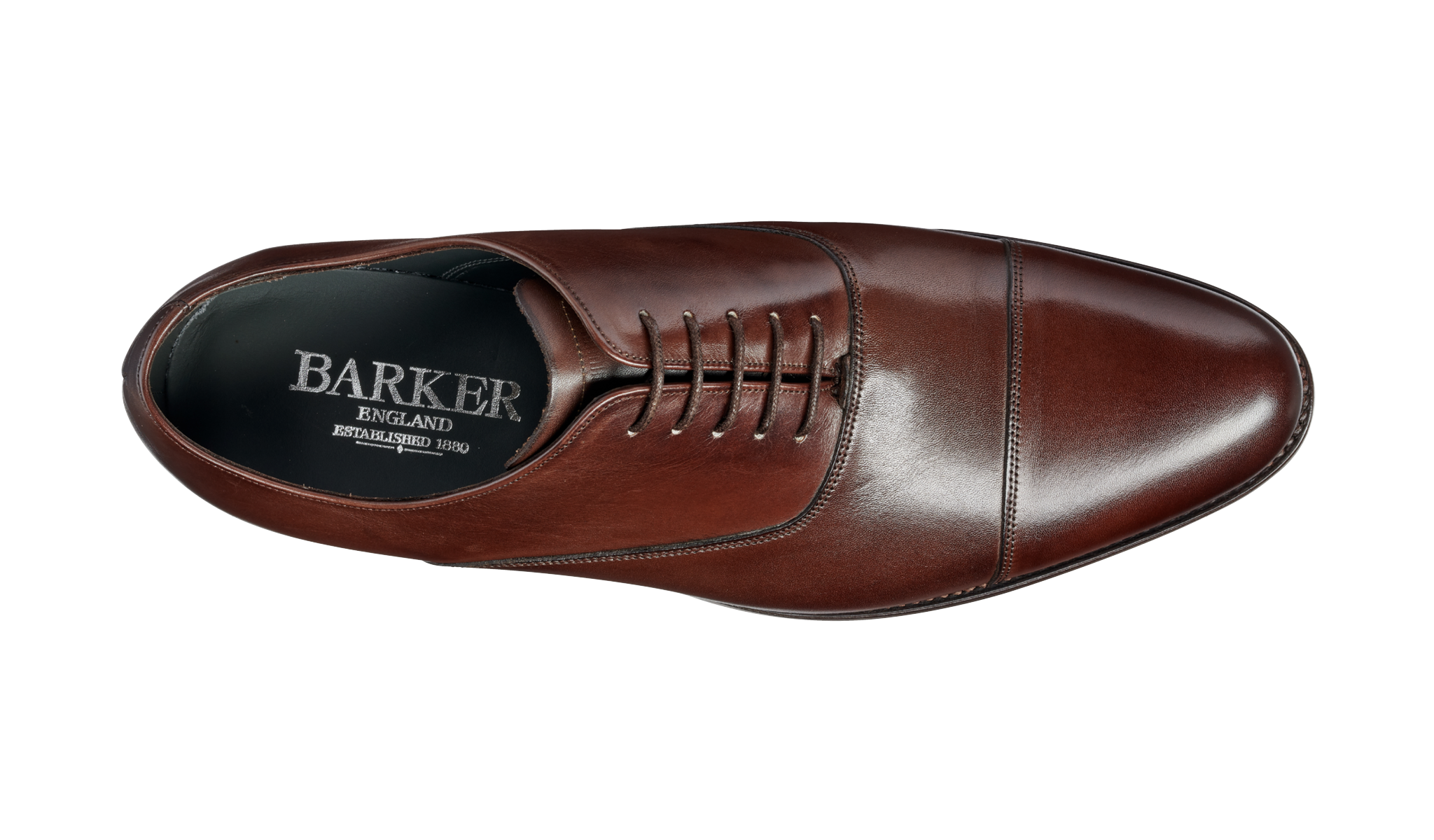 Barker Winsford Oxford Shoe  - Dark Walnut Calf