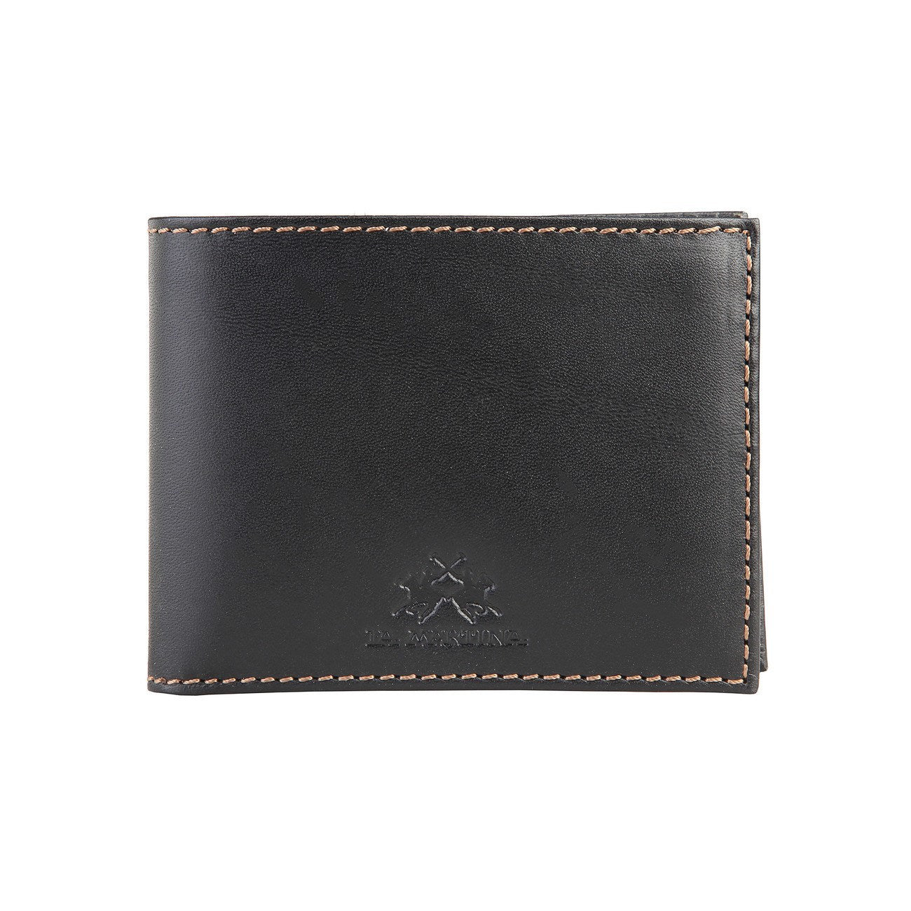 La Martina Men's Leather wallet - Black - Ninostyle