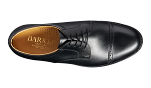 Barker Staines Toe-Cap Shoe -  Black Calf