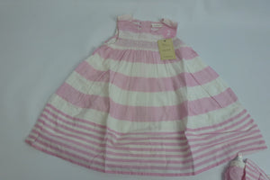 Next Baby dress   - Pink Striped - Ninostyle