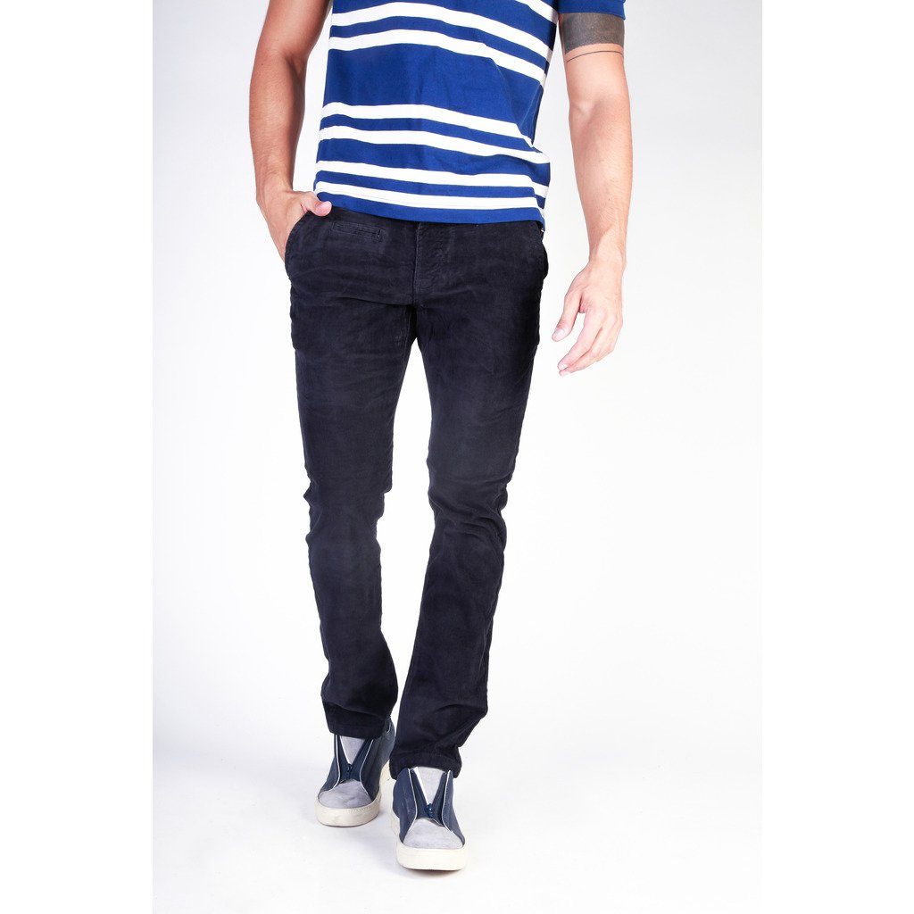 Jack & Jones Men's velvet Chinos - Black - Ninostyle