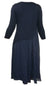 Ladies Long Sleeved Lace Detailed Blue Dress - Unbranded - Ninostyle