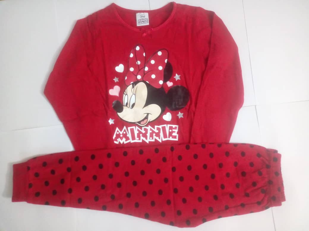 Mickey Mouse Girl's Pyjama Set - Red