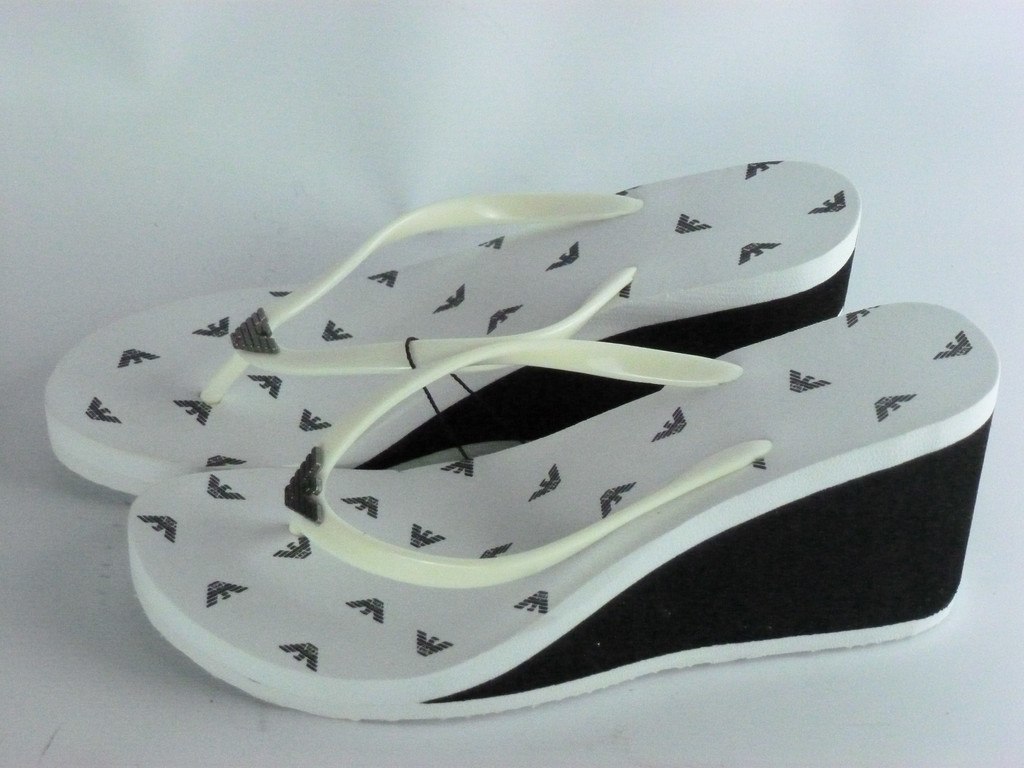 Armani wedge flip flops new arrivals