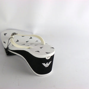 Armani wedge flip flops new arrivals