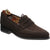LOAKE 356 Classic apron penny Loafer - Dark Brown Suede