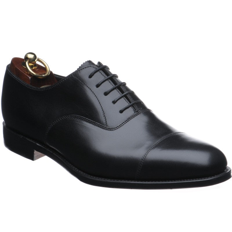 LOAKE Aldwych calf oxford shoe - Black -Angle View