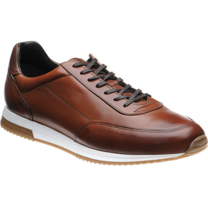 LOAKE Bannister - Leather Sneakers - Cedar- Angle View